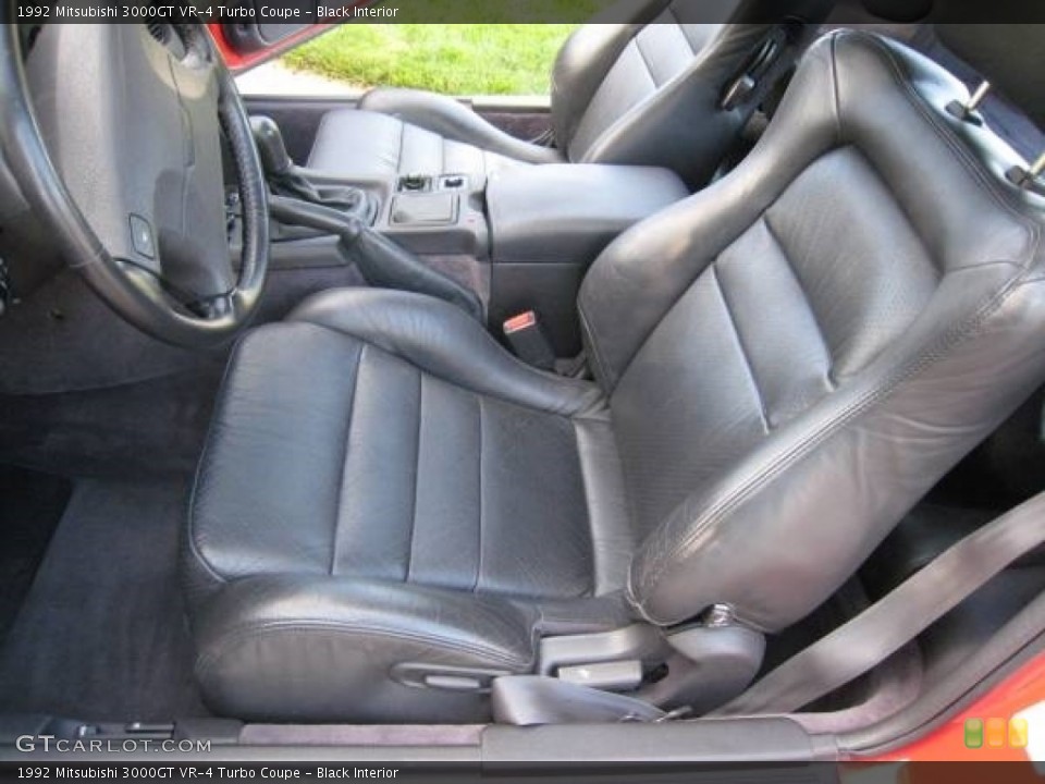 Black Interior Front Seat for the 1992 Mitsubishi 3000GT VR-4 Turbo Coupe #113863561