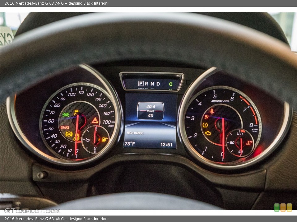 designo Black Interior Gauges for the 2016 Mercedes-Benz G 63 AMG #113880334