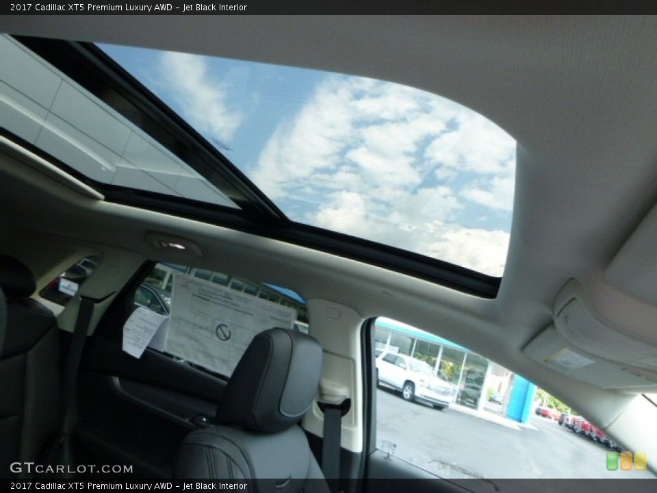 Jet Black Interior Sunroof for the 2017 Cadillac XT5 Premium Luxury AWD #113882995