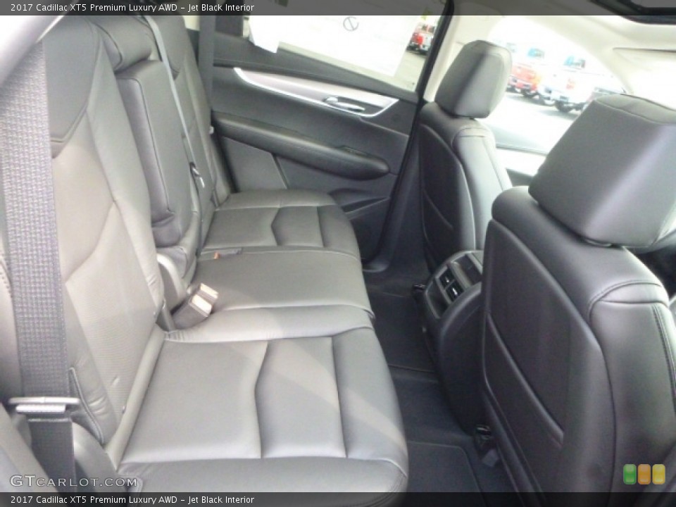 Jet Black Interior Rear Seat for the 2017 Cadillac XT5 Premium Luxury AWD #113883016