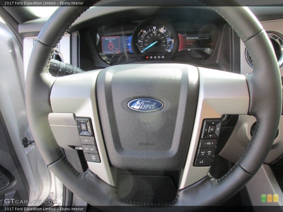 Ebony Interior Steering Wheel for the 2017 Ford Expedition Limited #113905718