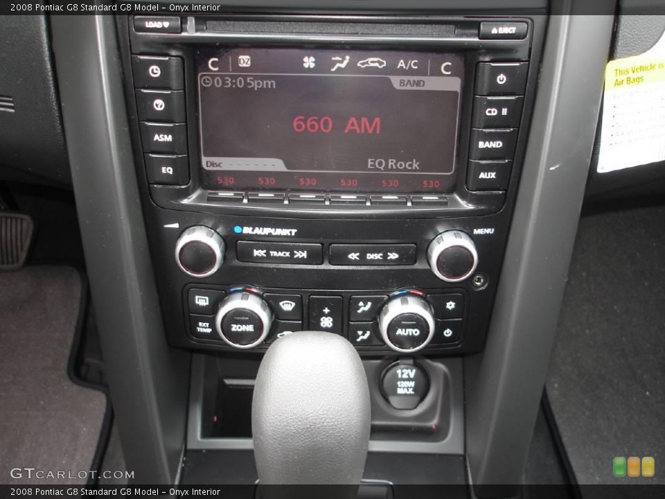 Onyx Interior Controls for the 2008 Pontiac G8  #11390776