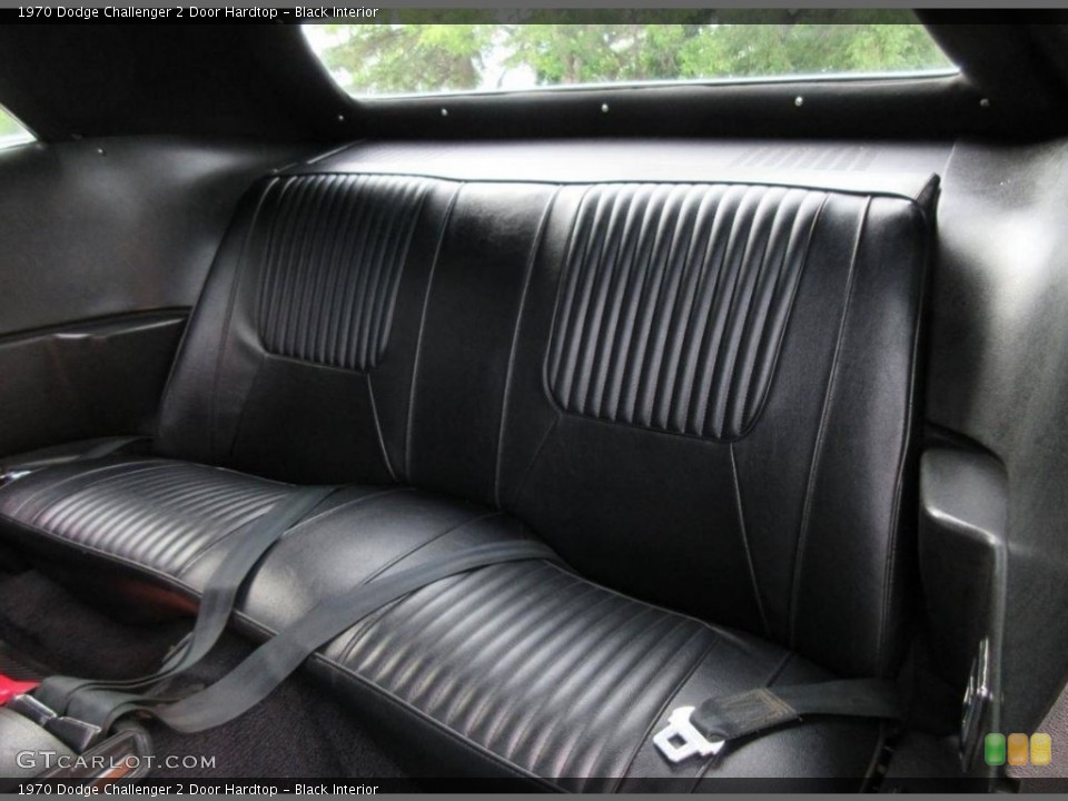 Black Interior Rear Seat for the 1970 Dodge Challenger 2 Door Hardtop #113917574