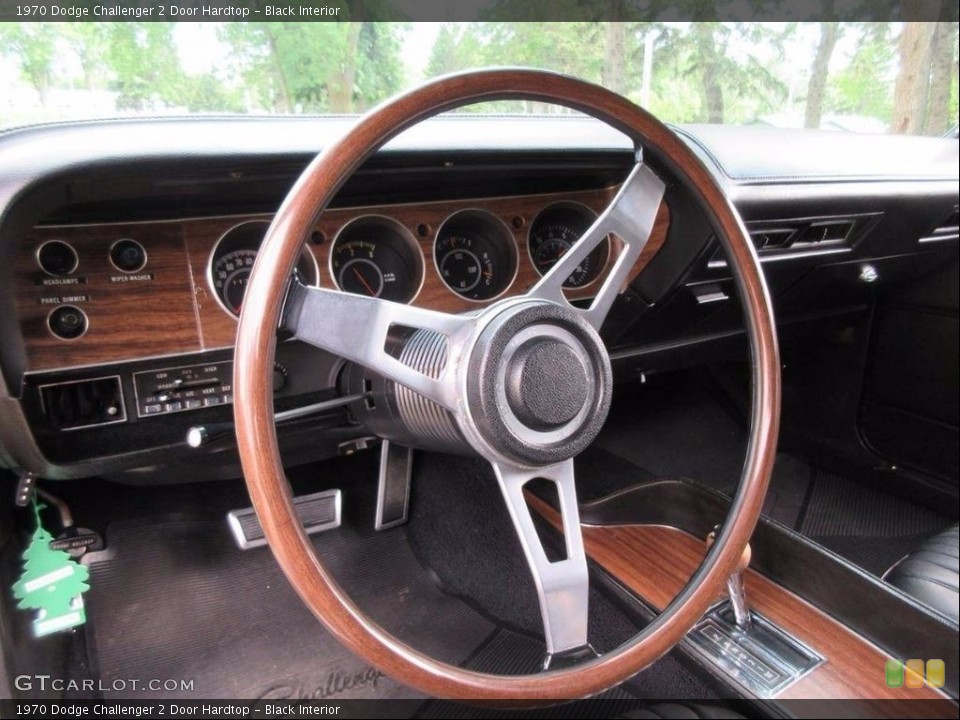 Black Interior Steering Wheel for the 1970 Dodge Challenger 2 Door Hardtop #113917632