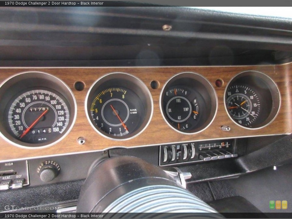 Black Interior Gauges for the 1970 Dodge Challenger 2 Door Hardtop #113917682