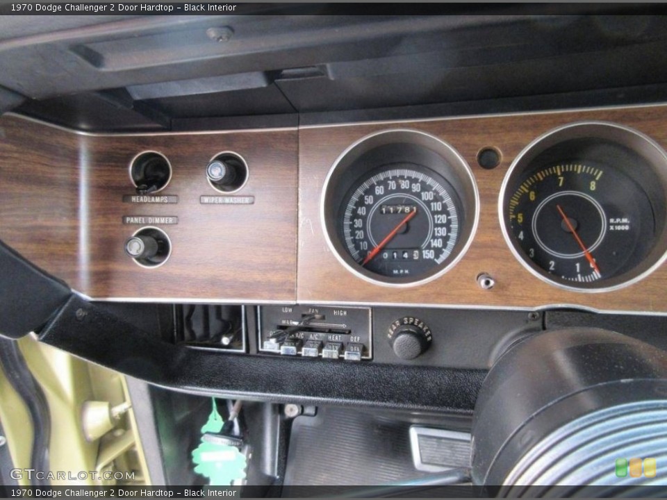 Black Interior Controls for the 1970 Dodge Challenger 2 Door Hardtop #113917712