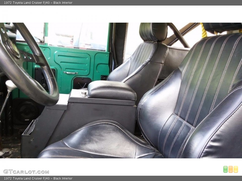 Black Interior Front Seat for the 1972 Toyota Land Cruiser FJ40 #113919803