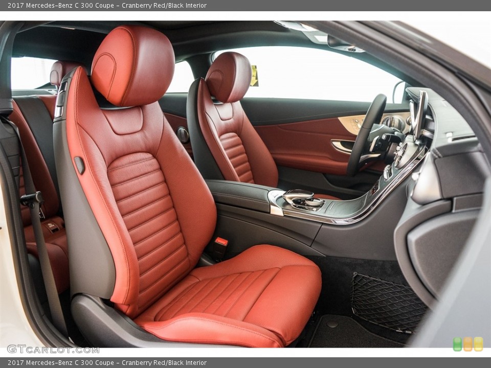 Cranberry Red/Black Interior Photo for the 2017 Mercedes-Benz C 300 Coupe #113929346