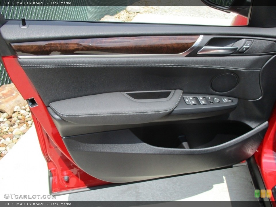 Black Interior Door Panel for the 2017 BMW X3 xDrive28i #113947054