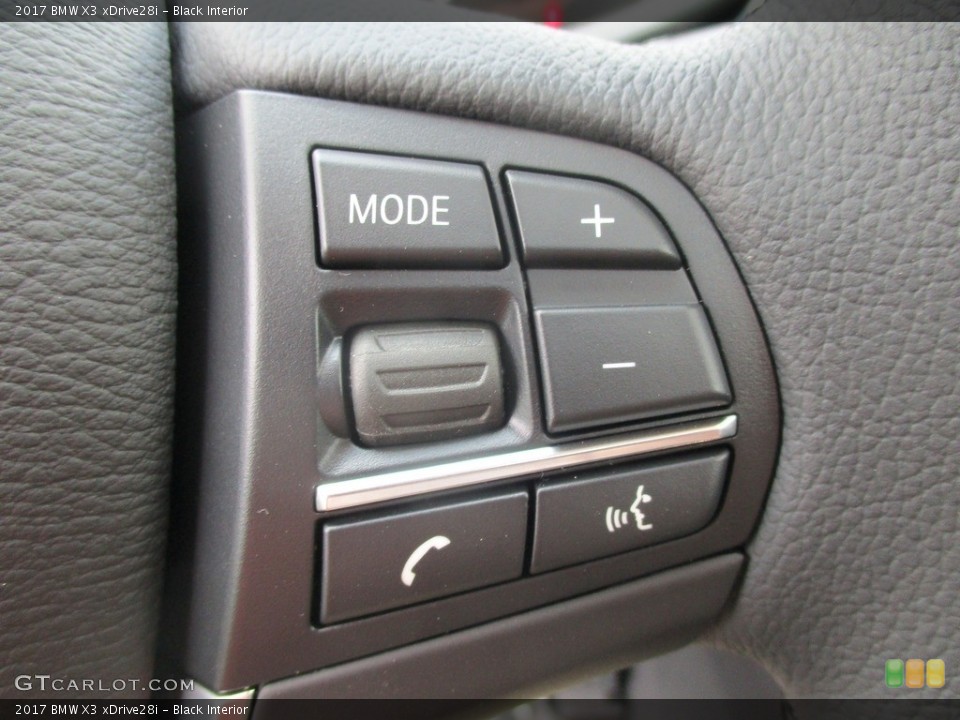 Black Interior Controls for the 2017 BMW X3 xDrive28i #113947267