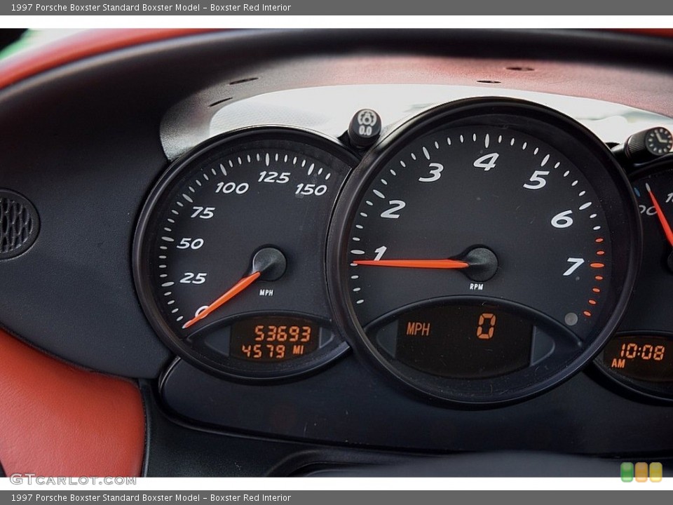 Boxster Red Interior Gauges for the 1997 Porsche Boxster  #113949565