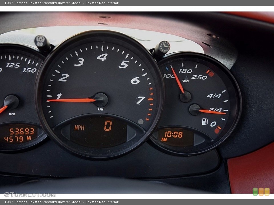 Boxster Red Interior Gauges for the 1997 Porsche Boxster  #113949583