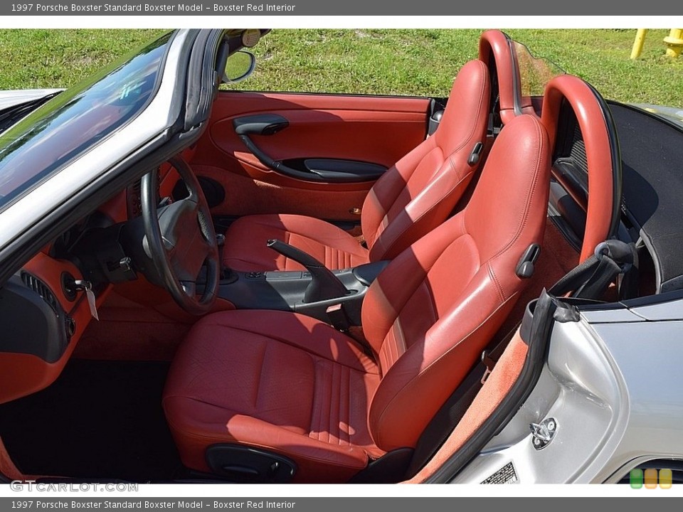 Boxster Red Interior Front Seat for the 1997 Porsche Boxster  #113949655