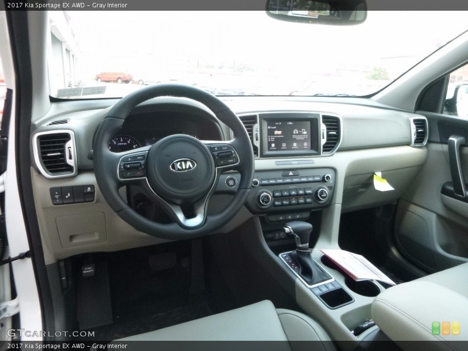 Gray Interior Prime Interior for the 2017 Kia Sportage EX AWD #113957116
