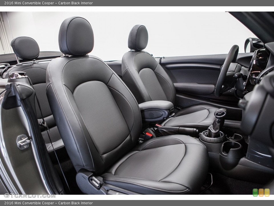 Carbon Black 2016 Mini Convertible Interiors