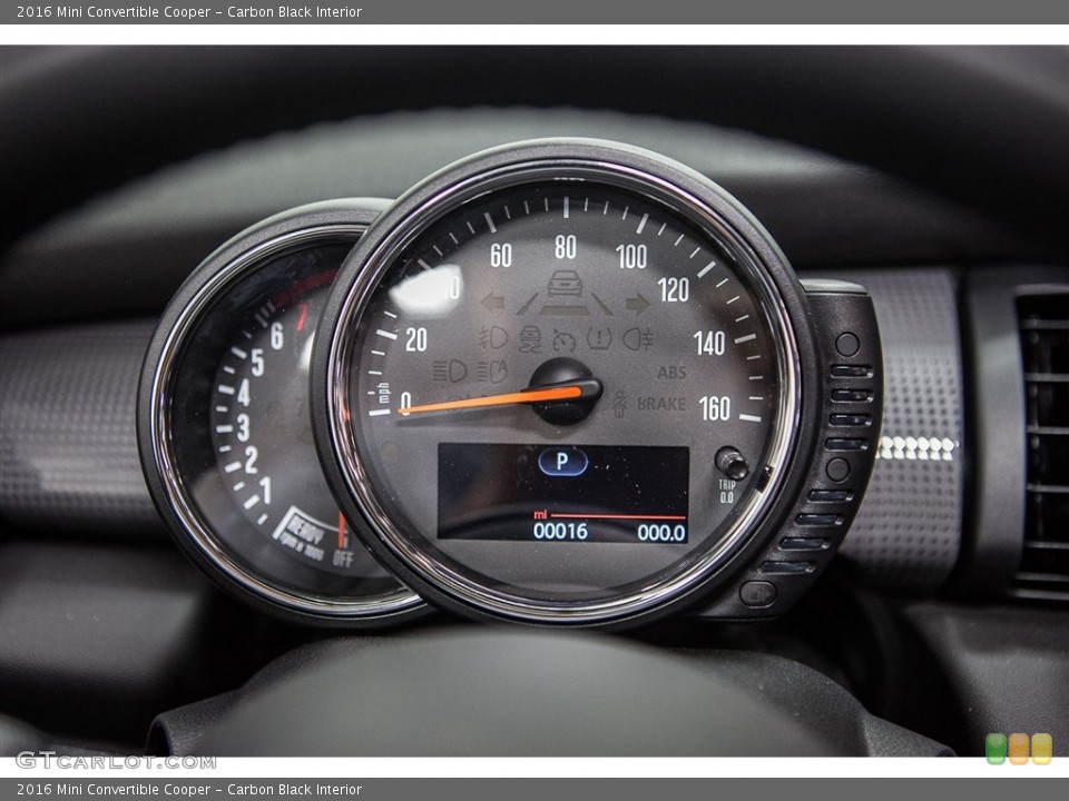 Carbon Black Interior Gauges for the 2016 Mini Convertible Cooper #113960770