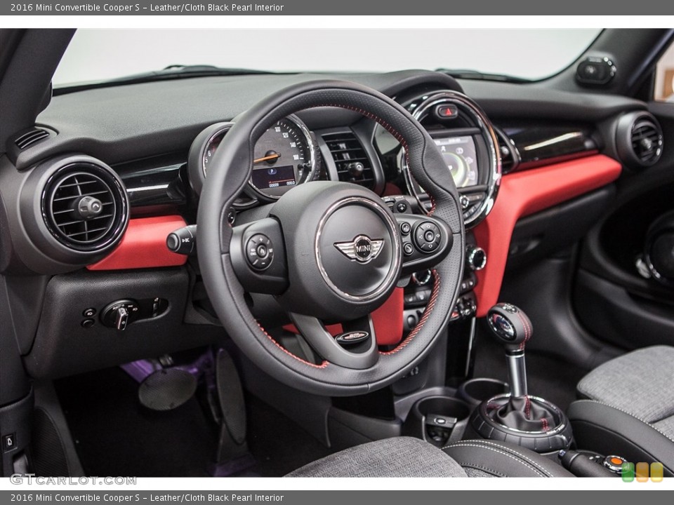 Leather/Cloth Black Pearl Interior Dashboard for the 2016 Mini Convertible Cooper S #113961025