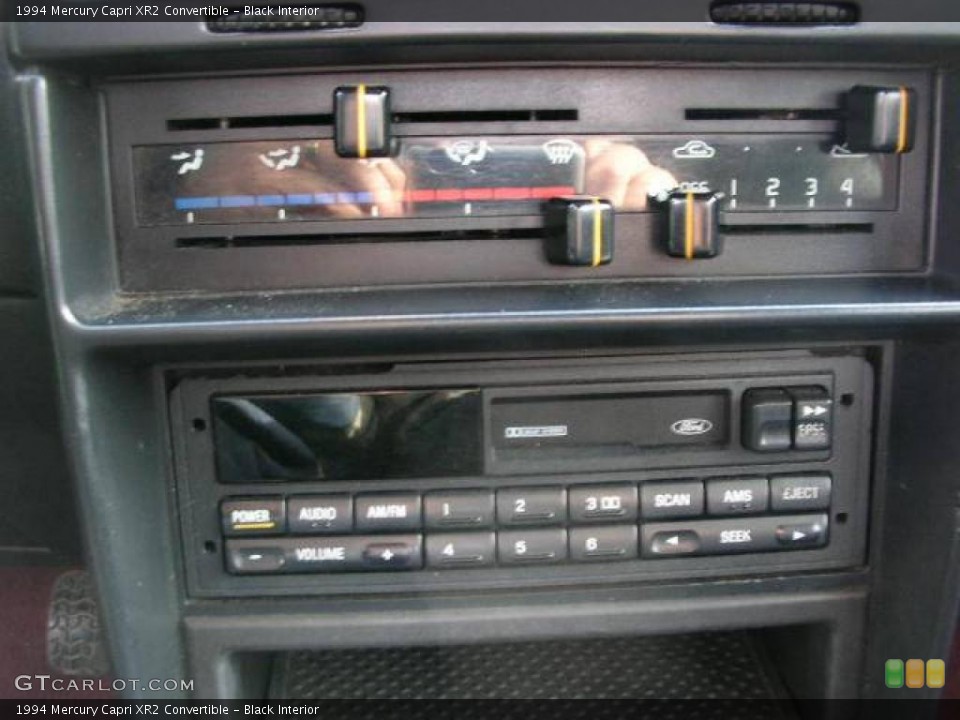 Black Interior Controls for the 1994 Mercury Capri XR2 Convertible #11397427