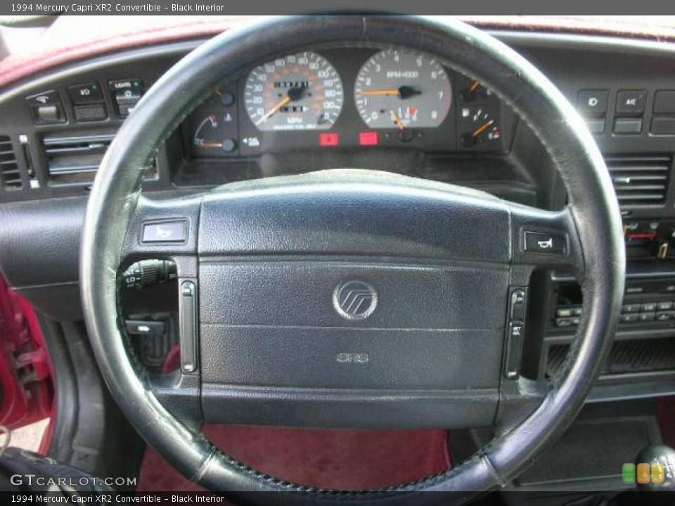 Black Interior Steering Wheel for the 1994 Mercury Capri XR2 Convertible #11397442