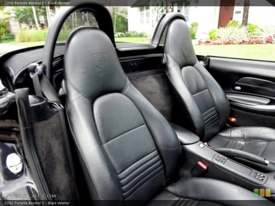 Black Interior Front Seat for the 2002 Porsche Boxster S #113992293