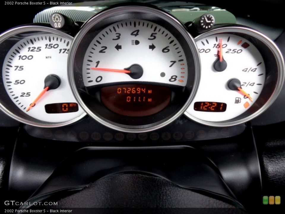 Black Interior Gauges for the 2002 Porsche Boxster S #113992413