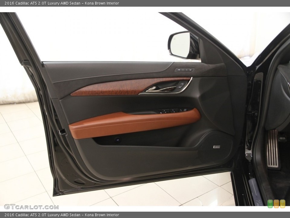 Kona Brown Interior Door Panel for the 2016 Cadillac ATS 2.0T Luxury AWD Sedan #114001015