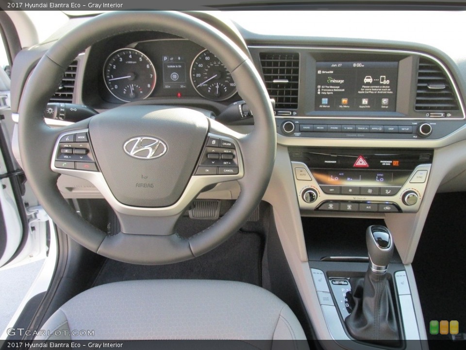 Gray Interior Controls for the 2017 Hyundai Elantra Eco #114001312