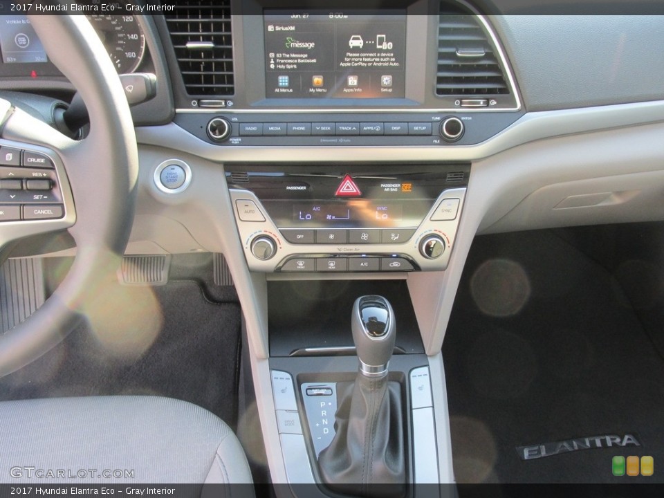 Gray Interior Controls for the 2017 Hyundai Elantra Eco #114001339