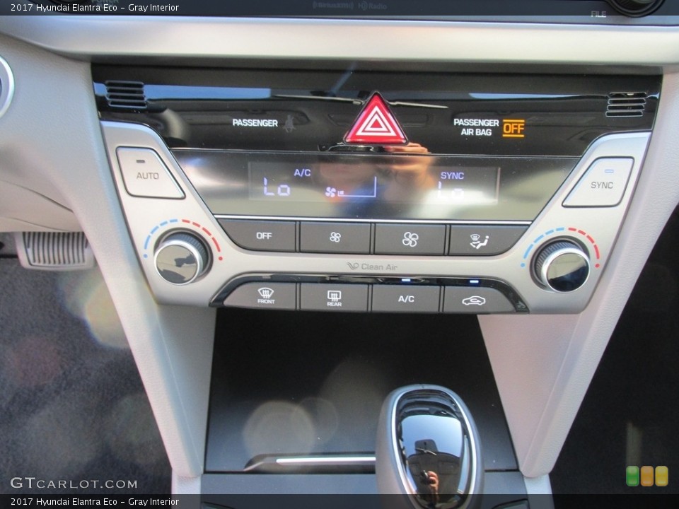 Gray Interior Controls for the 2017 Hyundai Elantra Eco #114001399