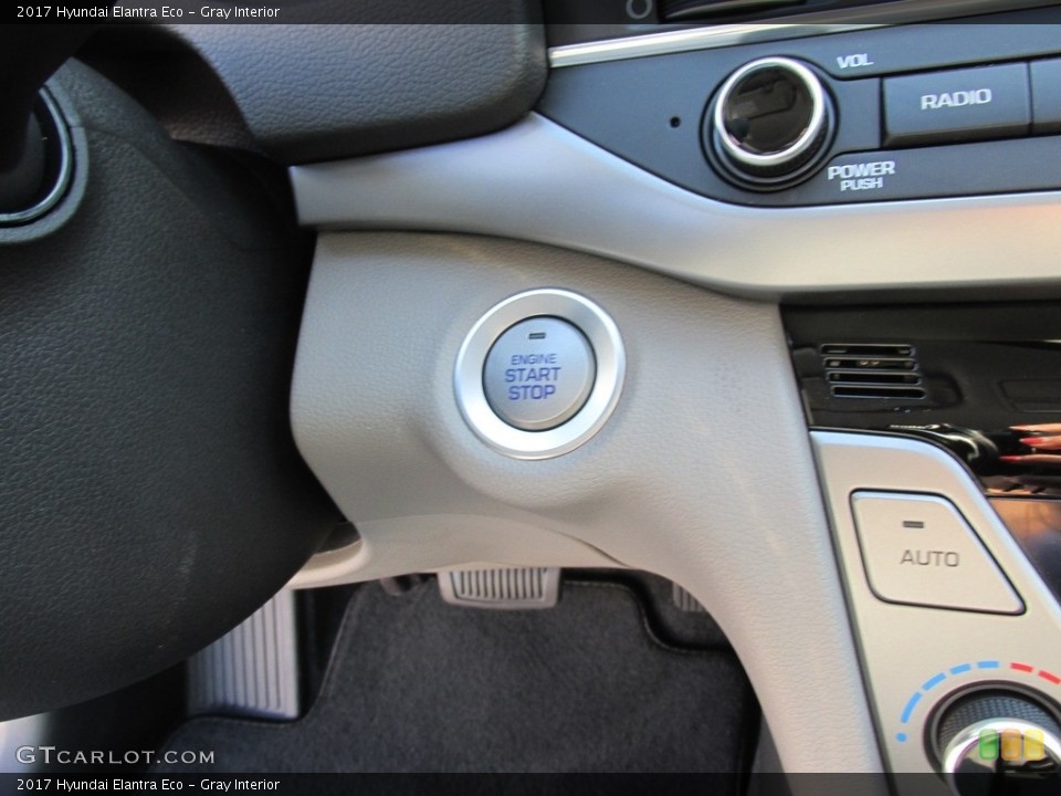 Gray Interior Controls for the 2017 Hyundai Elantra Eco #114001480