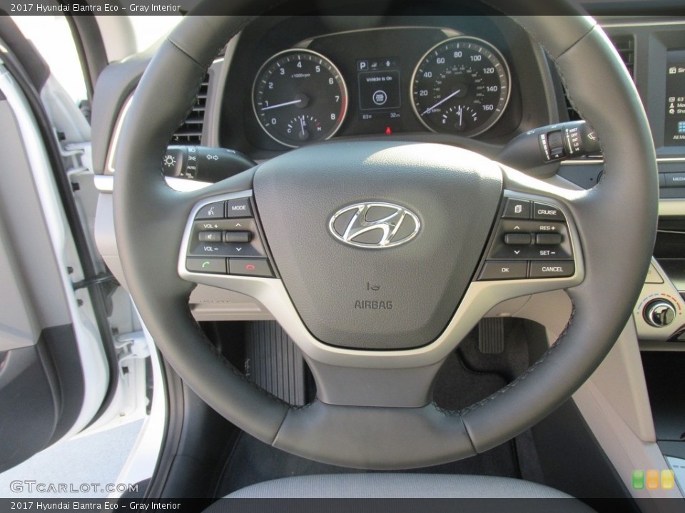 Gray Interior Steering Wheel for the 2017 Hyundai Elantra Eco #114001501