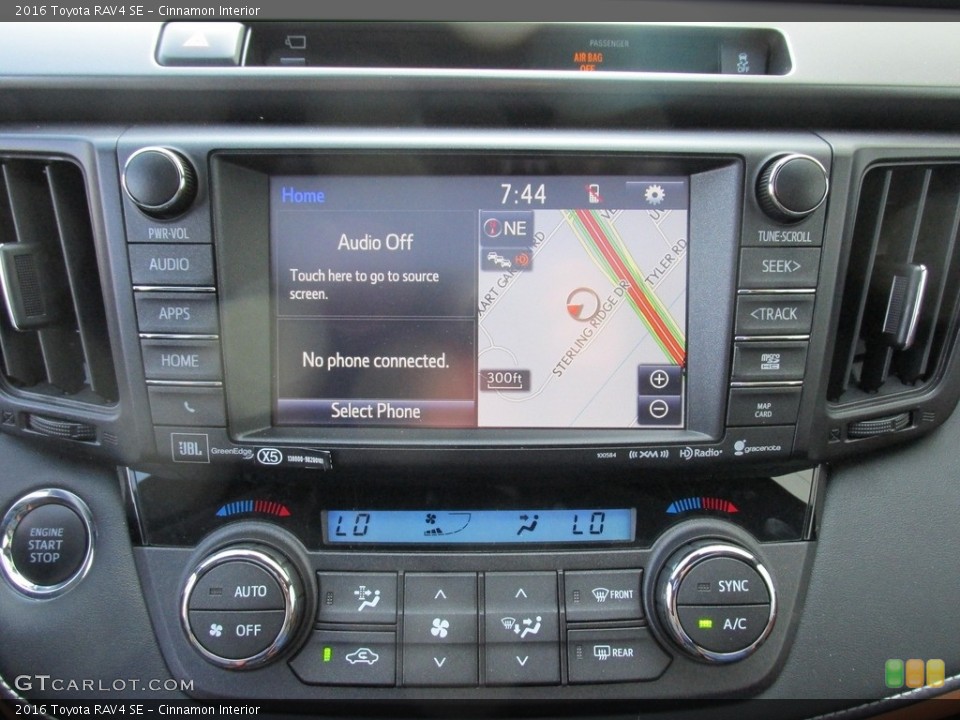 Cinnamon Interior Controls for the 2016 Toyota RAV4 SE #114005065