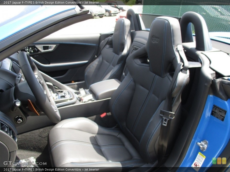 Jet Interior Front Seat for the 2017 Jaguar F-TYPE S British Design Edition Convertible #114006577