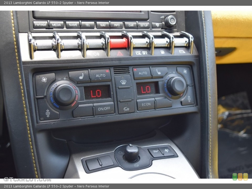 Nero Perseus Interior Controls for the 2013 Lamborghini Gallardo LP 550-2 Spyder #114008425
