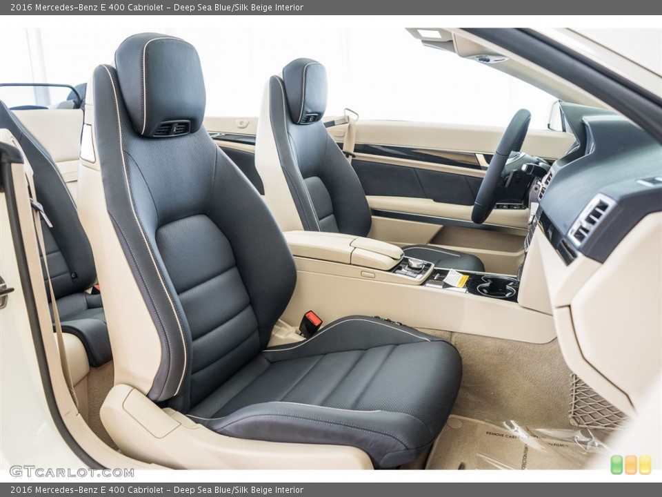 Deep Sea Blue/Silk Beige Interior Photo for the 2016 Mercedes-Benz E 400 Cabriolet #114024744