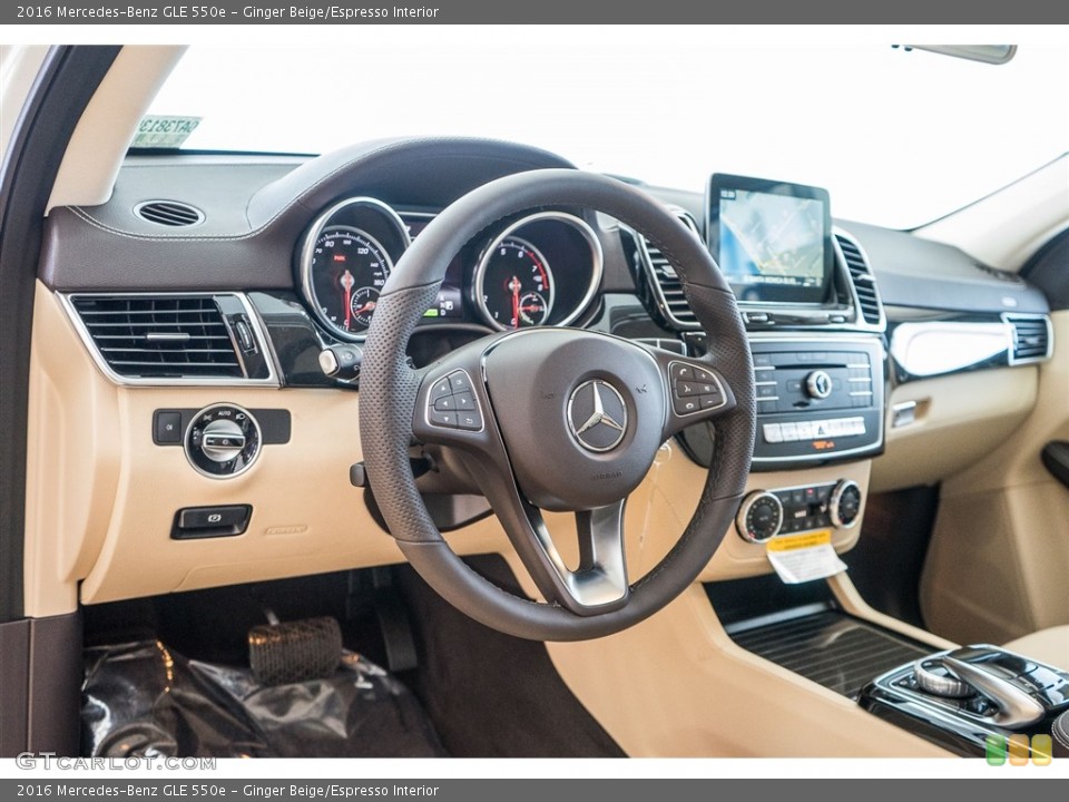 Ginger Beige/Espresso Interior Dashboard for the 2016 Mercedes-Benz GLE 550e #114025833