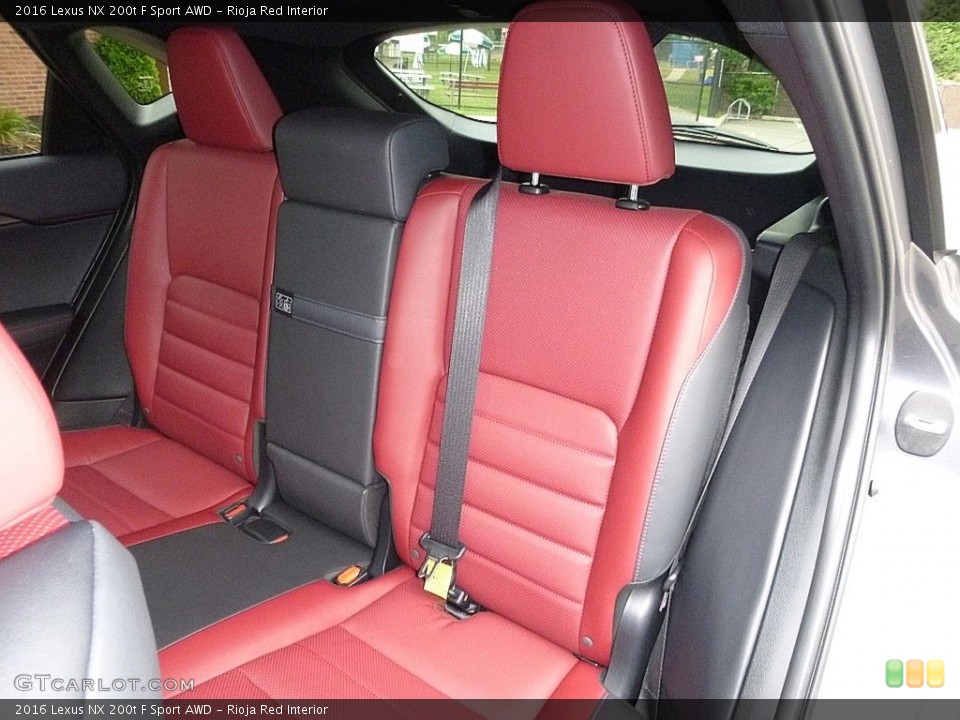 Rioja Red Interior Rear Seat for the 2016 Lexus NX 200t F Sport AWD #114031539