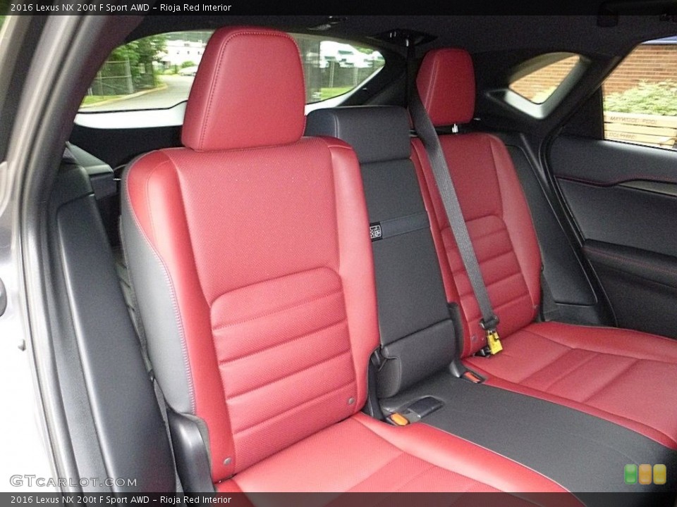 Rioja Red Interior Rear Seat for the 2016 Lexus NX 200t F Sport AWD #114031674