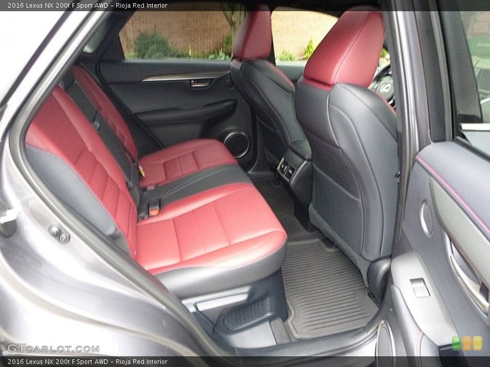 Rioja Red Interior Rear Seat for the 2016 Lexus NX 200t F Sport AWD #114031698