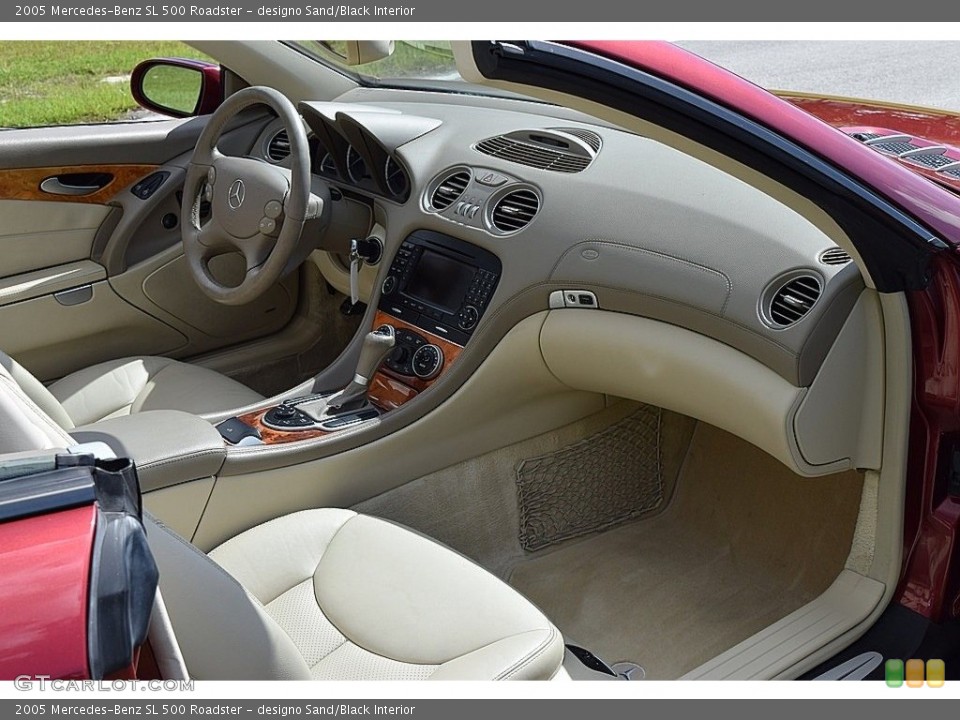 designo Sand/Black Interior Dashboard for the 2005 Mercedes-Benz SL 500 Roadster #114051911