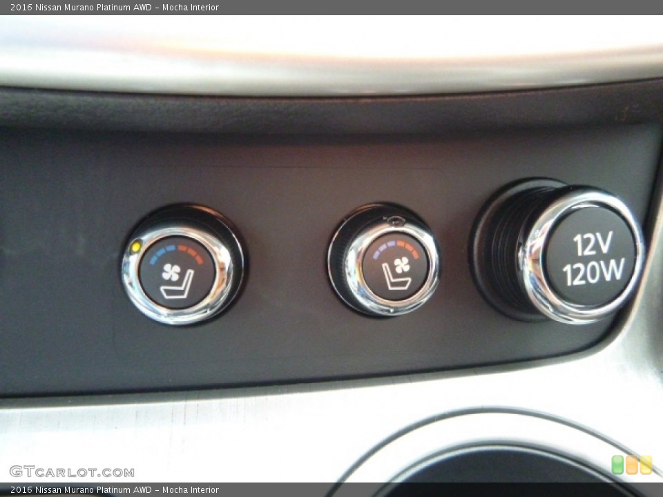 Mocha Interior Controls for the 2016 Nissan Murano Platinum AWD #114055247