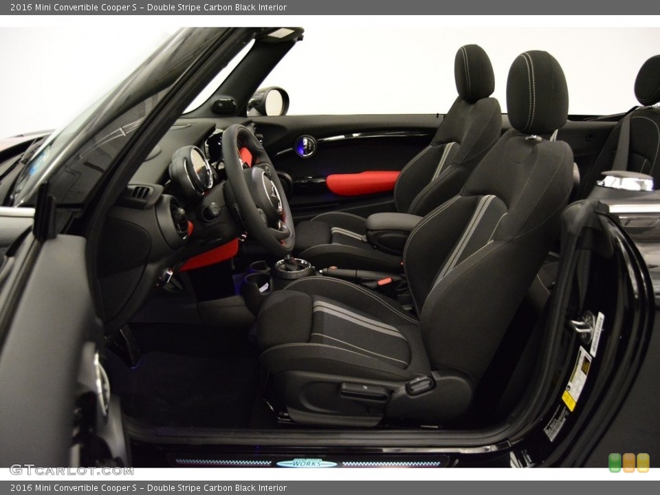 Double Stripe Carbon Black Interior Photo for the 2016 Mini Convertible Cooper S #114063854