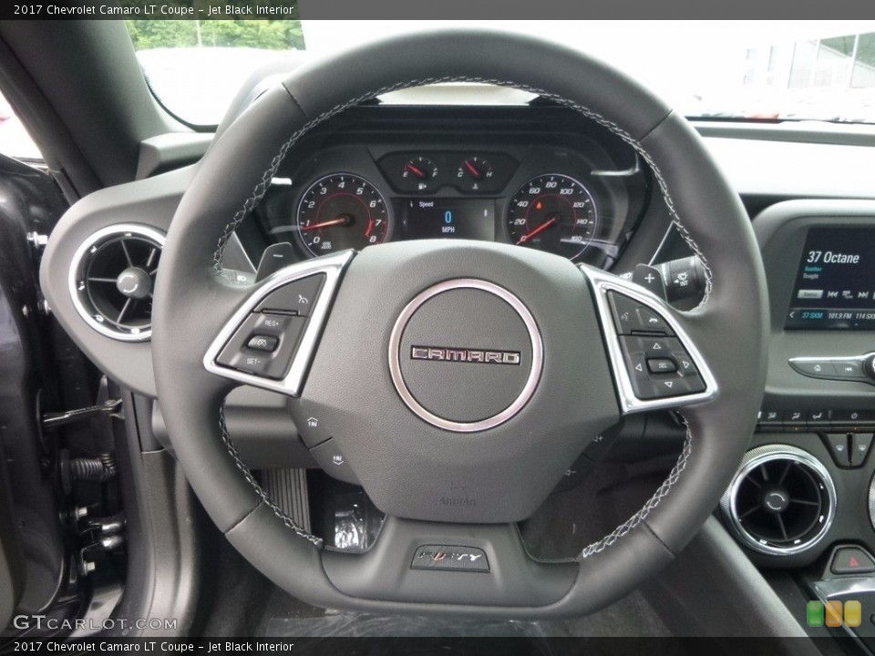 Jet Black Interior Steering Wheel for the 2017 Chevrolet Camaro LT Coupe #114066830