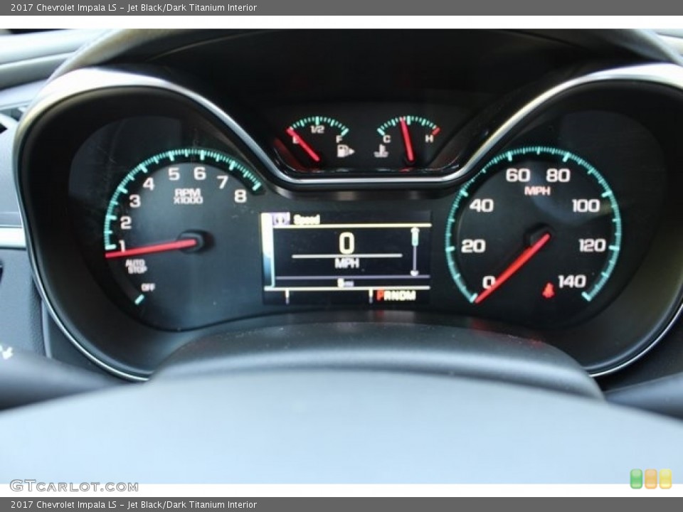 Jet Black/Dark Titanium Interior Gauges for the 2017 Chevrolet Impala LS #114074444