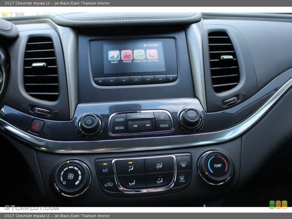 Jet Black/Dark Titanium Interior Controls for the 2017 Chevrolet Impala LS #114074552