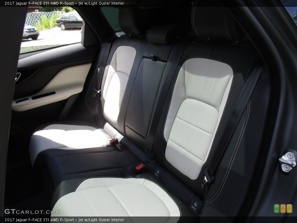 Jet w/Light Oyster Interior Rear Seat for the 2017 Jaguar F-PACE 35t AWD R-Sport #114082749