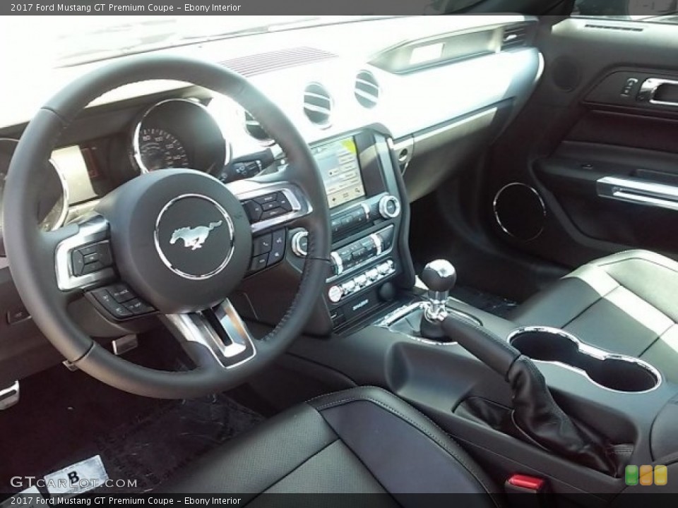 Ebony Interior Prime Interior for the 2017 Ford Mustang GT Premium Coupe #114084849