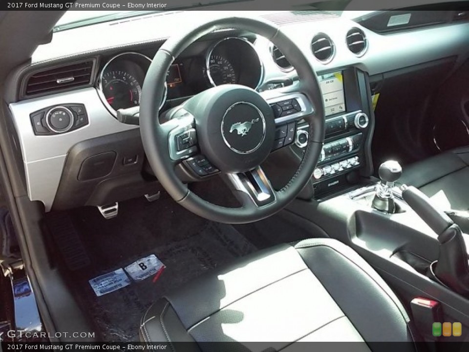 Ebony Interior Prime Interior for the 2017 Ford Mustang GT Premium Coupe #114085743