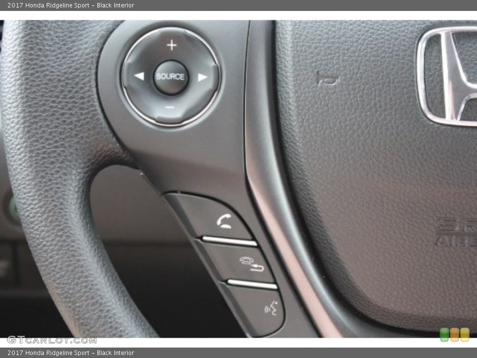 Black Interior Controls for the 2017 Honda Ridgeline Sport #114093002