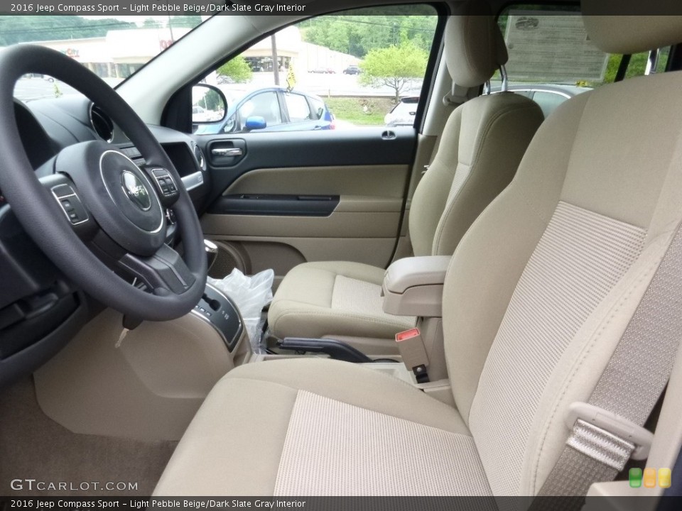 Light Pebble Beige/Dark Slate Gray Interior Photo for the 2016 Jeep Compass Sport #114103046